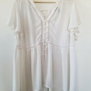 Torrid size 2 or 2xl sheer top